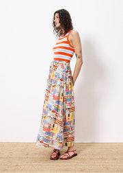 FRNCH Liliane Printed Skirt